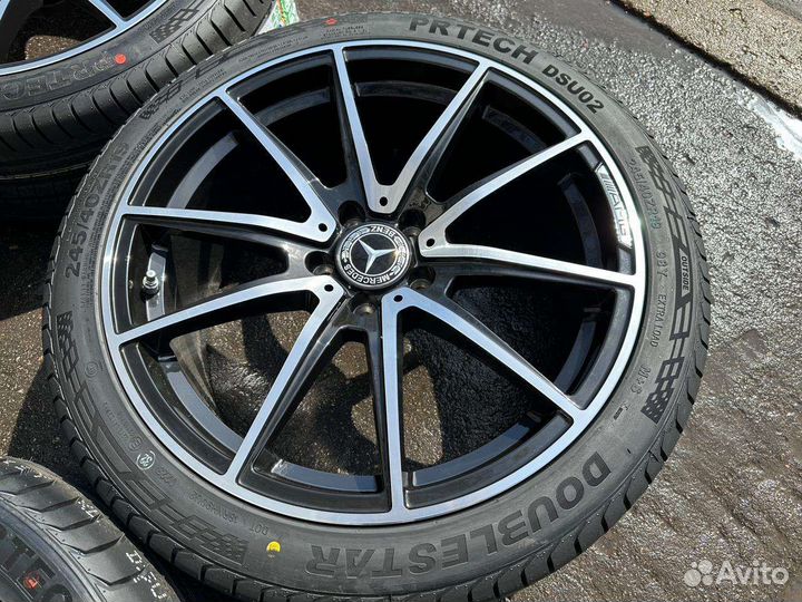 Новые разноширокие колеса на Mercedes AMG R19