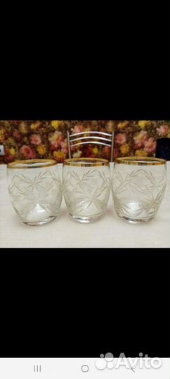 Рюмки,стаканчики,хрусталь,красное стекло.ссср