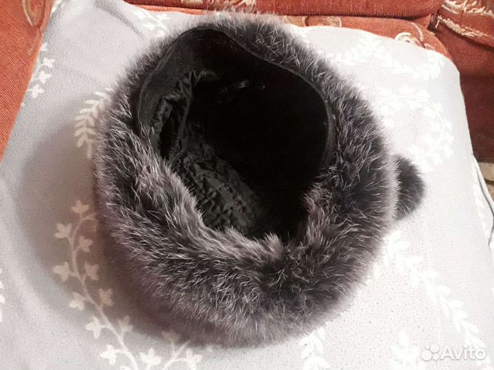 Шапка зимняя женская чернобурка