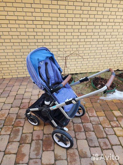 Коляска bugaboo FOX complete ALU-blue melange 2в1