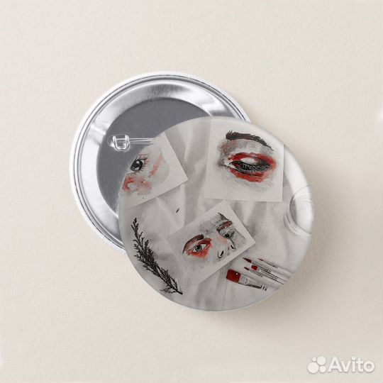 Значки эстетика 4 шт