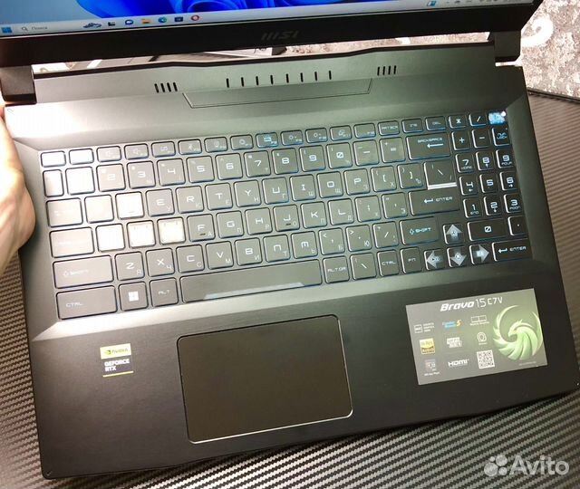 Игровой ноутбук MSI 2023 г RTX4050 - 6 гб ryzen 7