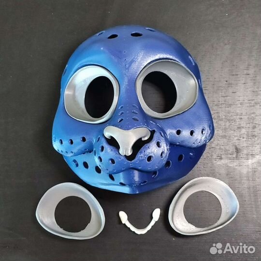 Маска фурри основа кошки с подвижной челюсттю