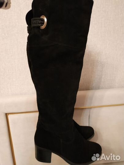 Сапоги женски натуральная кожа зимние 37-38р