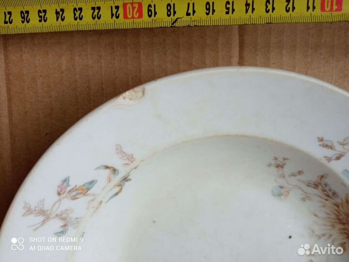 Тарелка для первых блюд клеймо Кузнецов