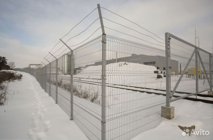 Забор из 3D сетки