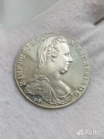 1 талер 1780 Мария Терезия Рестрайк proof #6