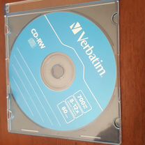 Verbatim cd rw 700 8-12x 80 min в кейсе