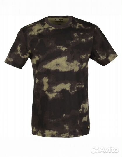 Футболка Сплав мох/мультикам хлопок