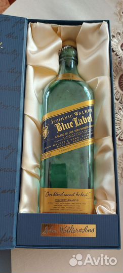 Коробка из под виски Blue Label