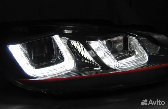 Фары с дхо VW Golf 6 (08-13) lpvwp5