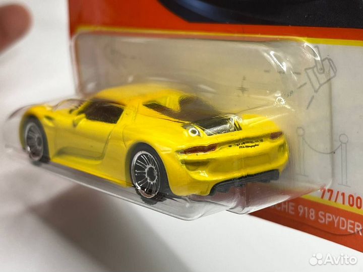 Matchbox Porsche 918 Spyder (Жёлтый)