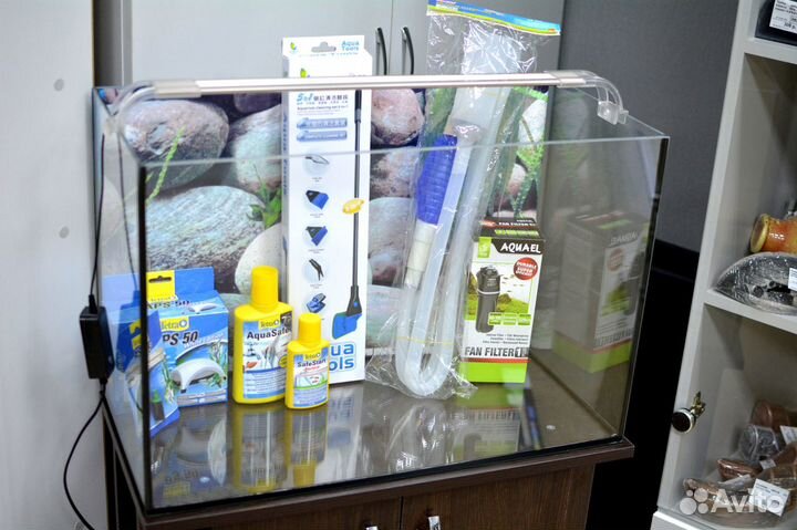 Аквариум 70 литров готовый комплект