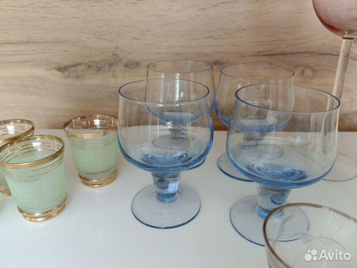 Бокалы фужеры рюмки стаканы СССР