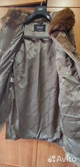 Шуба мутоновая с капюшоном 50 52