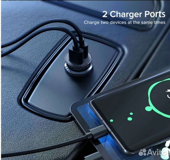 USB Супер мини Штекер Зарядка. Не выпирает 2,4А
