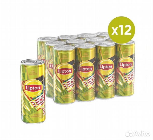 Холодный чай Lipton Ж/Б Зелёный 0,25л
