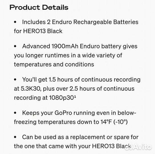 Dual Battery Charger +2 Enduro Battery GoPro 13