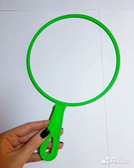 Набор ракеток и поднос 20 см для мыльного шоу