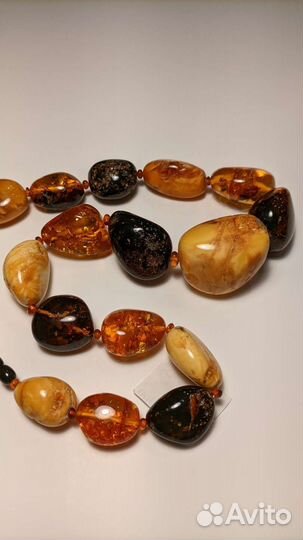 Натуральные янтарные бусы Калининград
