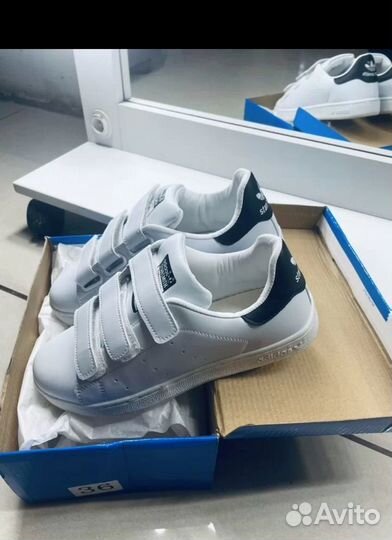 Кеды adidas stan smith белые для мальчика