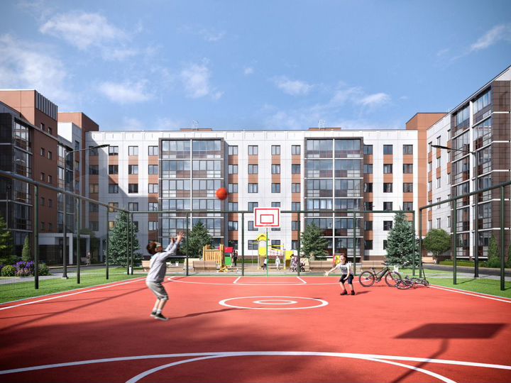 Квартира-студия, 33,7 м², 4/6 эт.