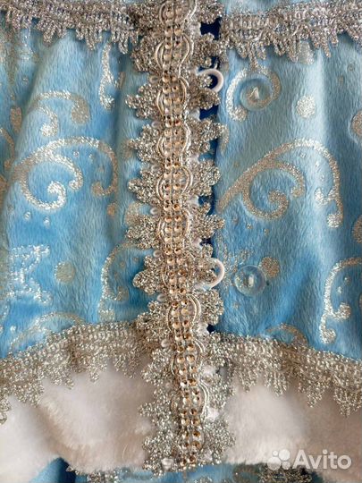 Новогодний костюм для девочки Снегурочка - размер