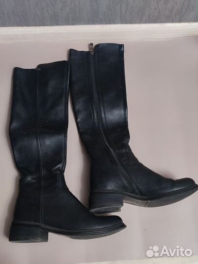 Сапоги женские демисезонные натуральная кожа