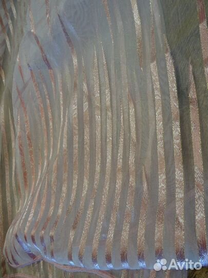 Тюль розовая