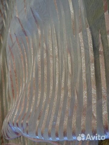 Тюль розовая