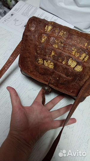 Винтажная сумка из Нильского крокодила