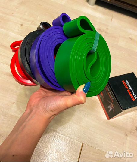 Резинки для фитнеса/ленточный эспандер/ набор 4 шт