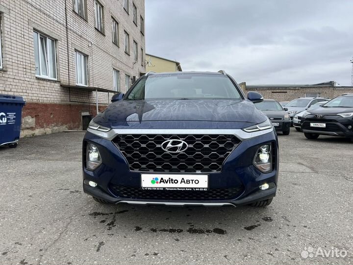 Hyundai Santa Fe 2.2 AT, 2019, 71 000 км