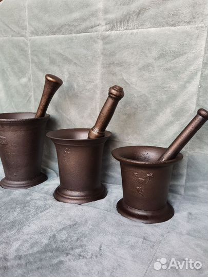 Ступки старинные чугунные