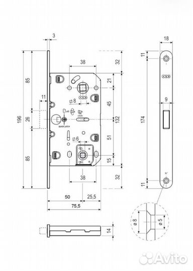Магнитная защелка AGB