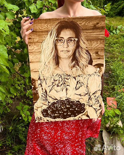 Смешная выжженная табличка