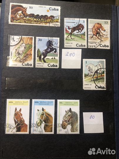 Марки с лошадьми