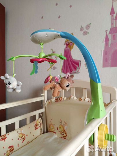 Мобиль chicco +2 игрушки для развития