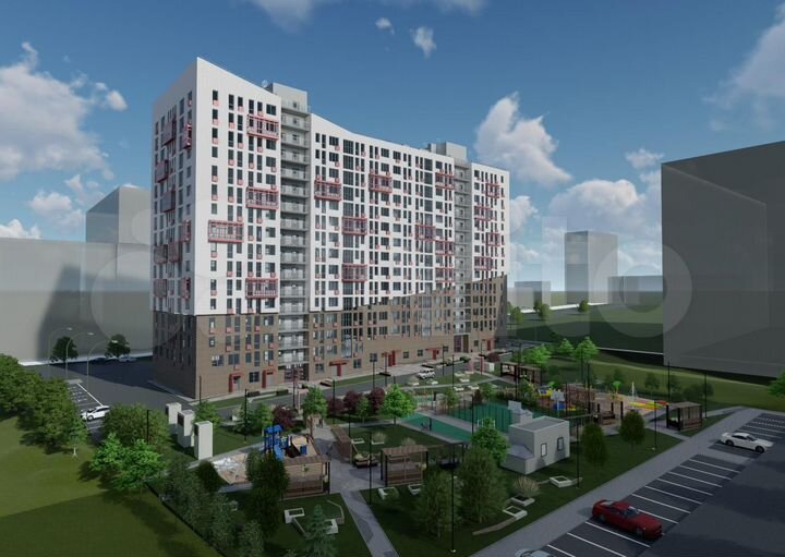 3-к. квартира, 68,2 м², 13/16 эт.