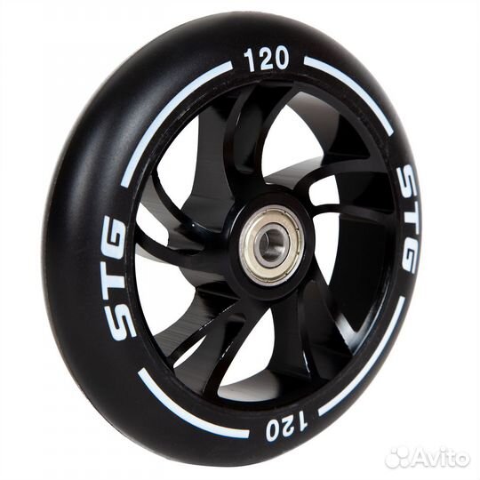 Колесо PU 120mm для трюковых самокатов, alu, Х1051