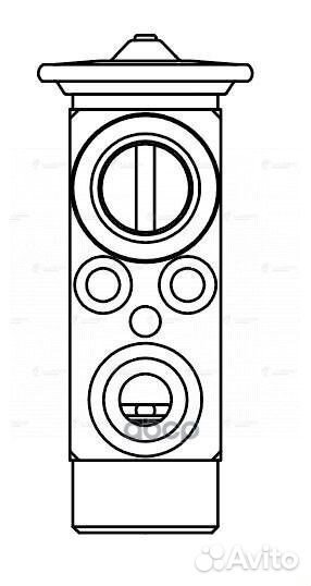 Клапан расш. кондиционера (трв) ltrv1054 luzar