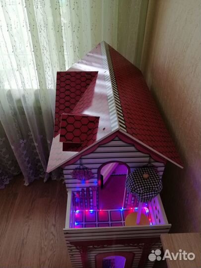 Домик кукольный Барбара с аксессуарами и светом