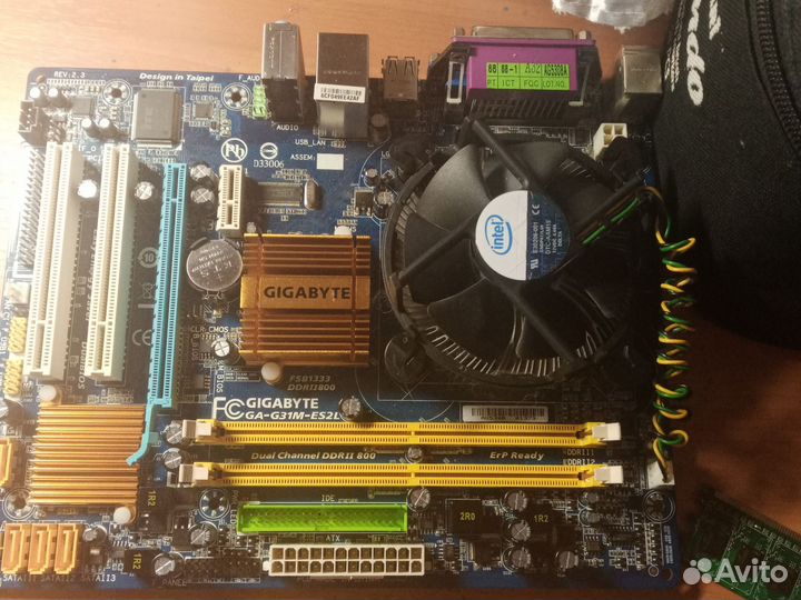 Материнская плата gigabyte ga-g31m-es2l