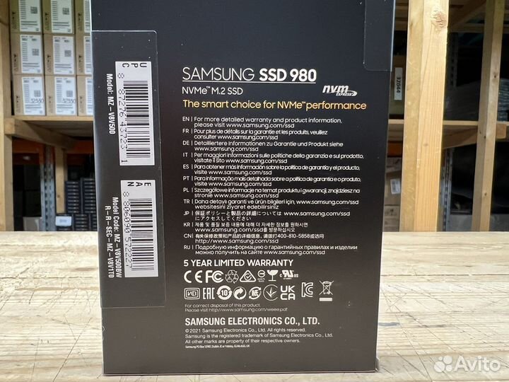 Новые SSD Samsung 500Gb 980 M.2