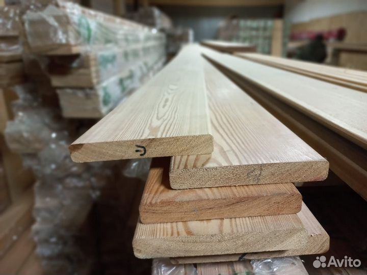 Планкен прямой скошенный из лиственницы Доставка