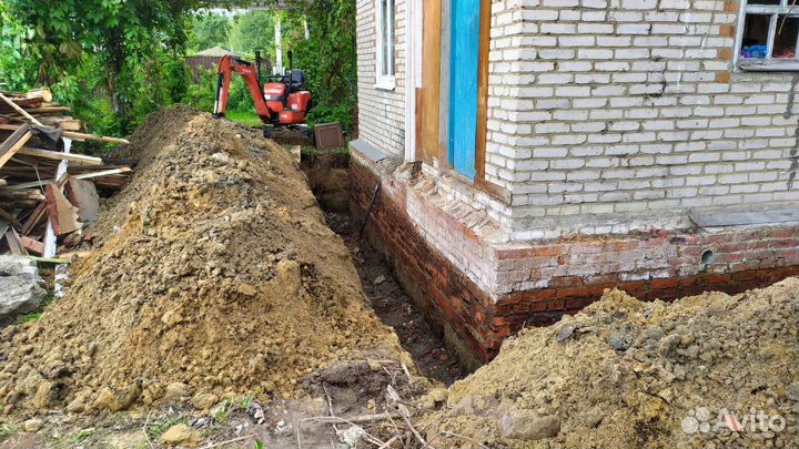 Услуги миниэкскаватора