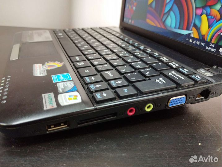 Нетбук MSI L1350D 4 ядра, 2гб. 2часа