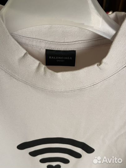Футболка Balenciaga WiFi белая