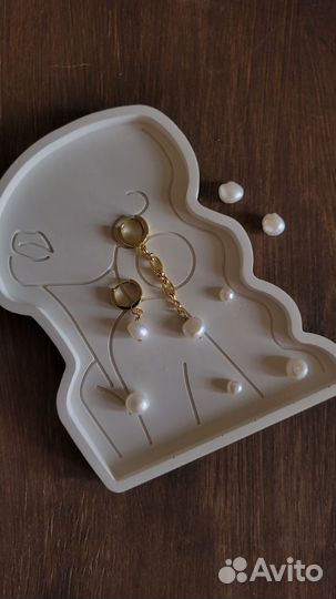 Серьги с натуральными камнями