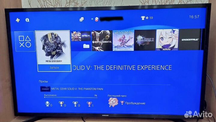 PS4 slim + 2 контроллера + 7 игр